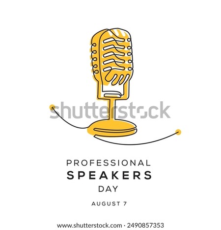 Professional Speakers Day, held on 7 August.