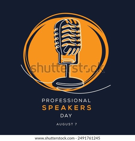 Professional Speakers Day, held on 7 August.