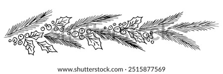 Similar – Image, Stock Photo black and white conifer