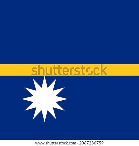 Nauru Square Country Flag Icon