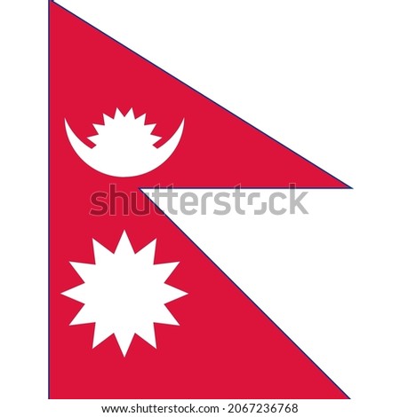 Nepal Square Country Flag Icon