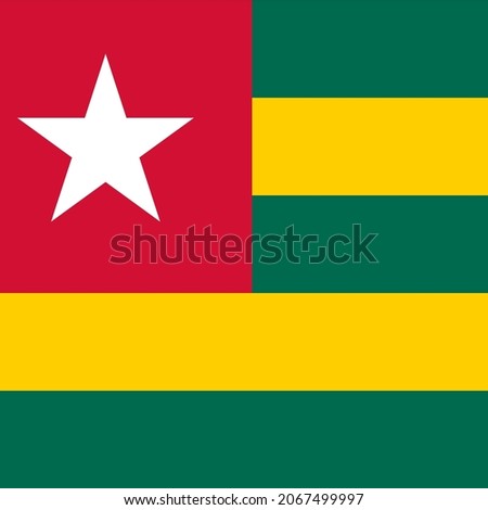 Togo Square Country Flag Icon