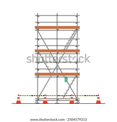 Similar – Image, Stock Photo scaffolding Scaffold Metal