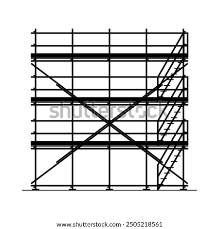 Similar – Image, Stock Photo scaffolding Scaffold Metal