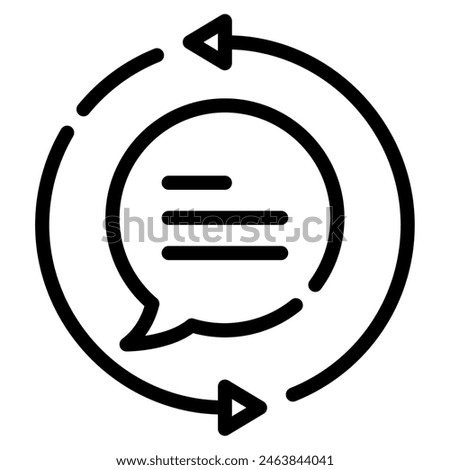 Feedback Loop icon for web, app, infographic, etc