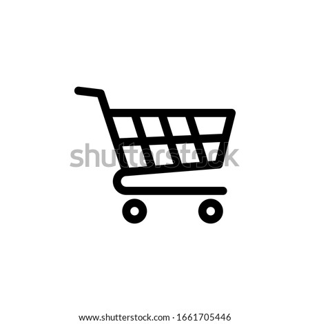 Trolley icon vector, illustration logo template in trendy style