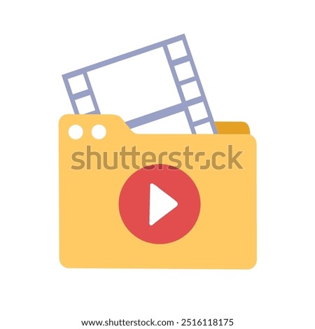 Video file in a folder vector