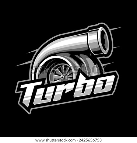 Turbo logo, machine logo template, Garage logo