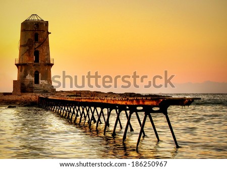 Old Lighthouse Sunset