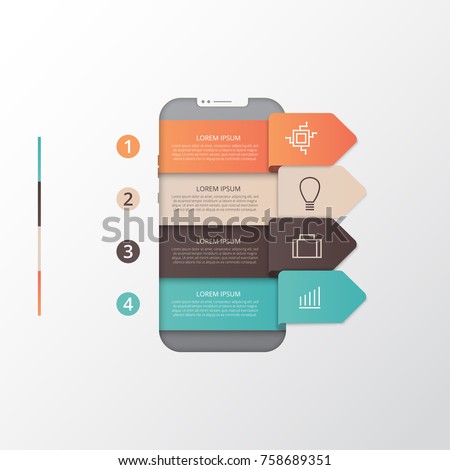 Infographics for sale or description of smartphone technologies, can be used as discounts, vector web banner.