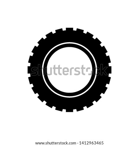 Tire icon logo vector design illustration template