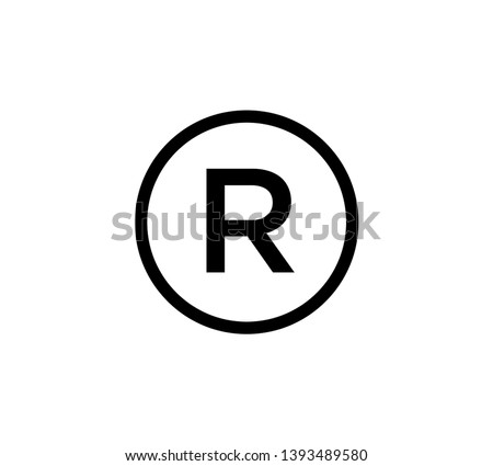 Letter R ,register icon vector logo template
