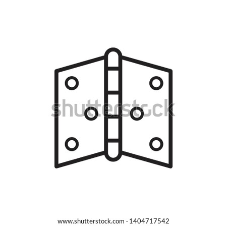 Door hinge icon vector flat style illustration