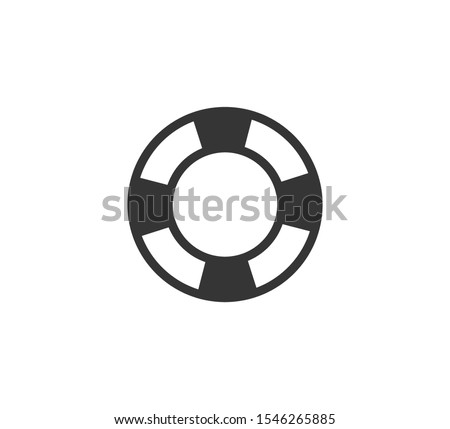 Lifeguard icon ,life buoy icon vector illustration