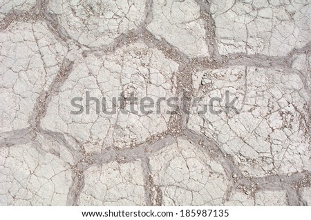 Dry white Desert Ground