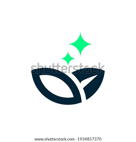 farm logo modern. Agro logo with stars