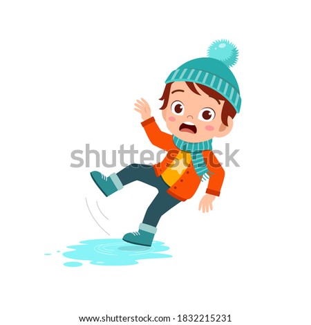 Similar – Image, Stock Photo Little slip Winter