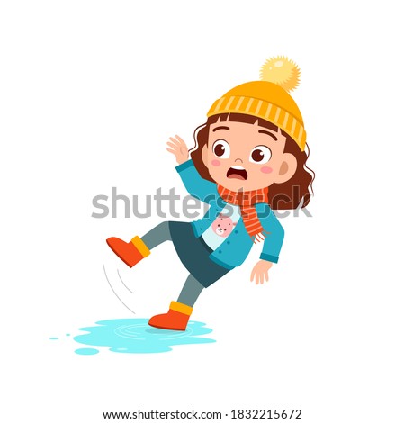 Similar – Image, Stock Photo Little slip Winter