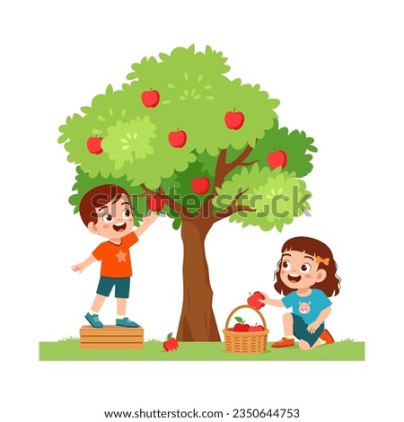 Similar – Image, Stock Photo apple harvest Apple tree