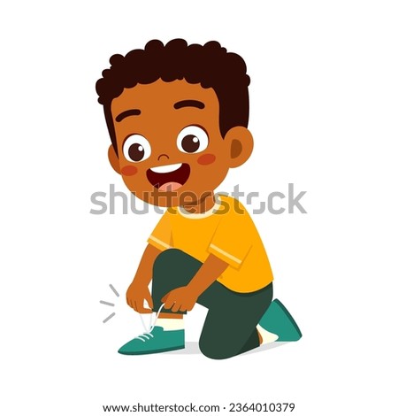 Similar – Image, Stock Photo Cute little kid sitting on his sakteboard