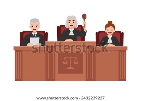 man and woman wearing judge costume on court room