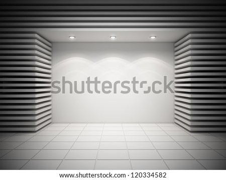 An Empty Storefront Of Shop Stock Photo 120334582 : Shutterstock