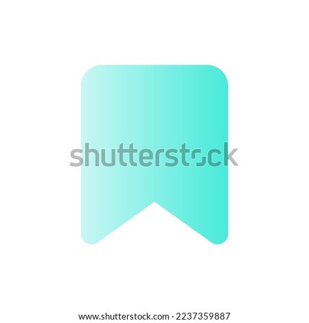 Add bookmark flat gradient color ui icon. Saving webpage. Reading list. Ebook reader. Highlighting. Simple filled pictogram. GUI, UX design for mobile application. Vector isolated RGB illustration