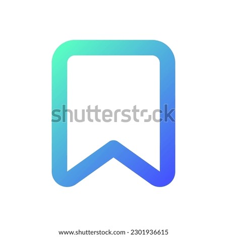 Add bookmark pixel perfect gradient linear ui icon. Saving webpage. Reading list. Ebook reader. Line color user interface symbol. Modern style pictogram. Vector isolated outline illustration