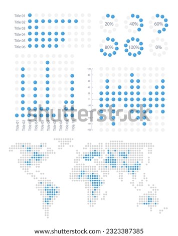 International scientific research infographic chart design template set. Visual data presentation. Editable bar graphs and circular diagrams collection. Myriad Variable Concept font used