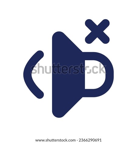 Volume off black pixel perfect solid ui icon. Mute audio in video. Remove sound. Silent speaker. Silhouette symbol on white space. Glyph pictogram for web, mobile. Isolated vector image