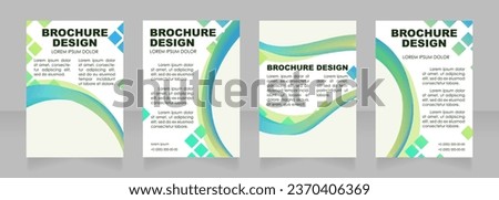 Promoting new school blank brochure layout design. Elementary education. Vertical poster template set with empty copy space for text. Premade corporate reports collection. Editable flyer paper pages
