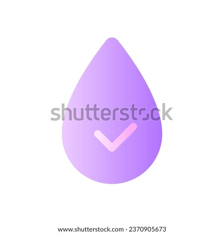 Hydration flat gradient two-color ui icon. Water consumption. Stay hydrated. Healthy lifestyle. Simple filled pictogram. GUI, UX design for mobile application. Vector isolated RGB illustration