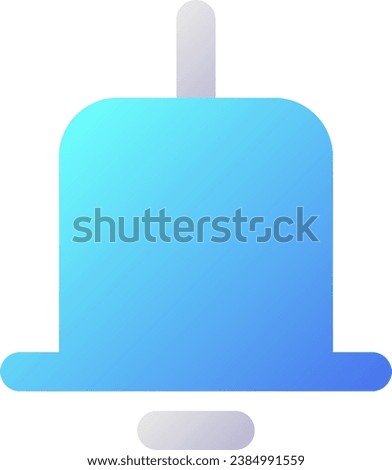 Notification pixel perfect flat gradient two-color ui icon. New message signal. Social network feature. Simple filled pictogram. GUI, UX design for mobile application. Vector isolated RGB illustration