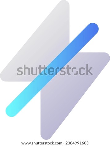 Silent mode pixel perfect flat gradient two-color ui icon. Block notifications. Smartphone signal off. Simple filled pictogram. GUI, UX design for mobile application. Vector isolated RGB illustration