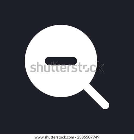 Zoom out transition white pixel perfect solid ui icon. Video editing menu. Footage effect. Silhouette symbol for dark mode. Glyph pictogram on black space for web, mobile. Vector isolated image