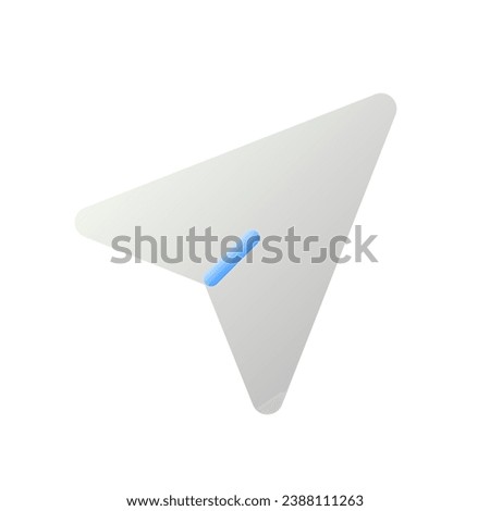 Cursor arrow pointer flat gradient two-color ui icon. Sharing location with friends. GPS navigation. Simple filled pictogram. GUI, UX design for mobile application. Vector isolated RGB illustration