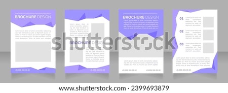 Classroom based training blank brochure layout design. Virtual setting. Vertical poster template set with empty copy space for text. Premade corporate reports collection. Editable flyer paper pages