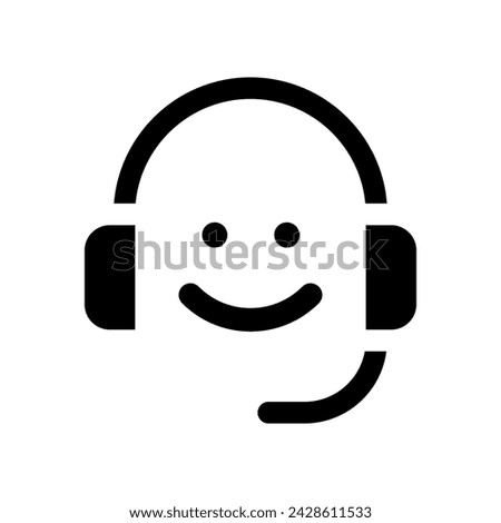 Call center black glyph ui icon. Selling products via phone. Customer support. User interface design. Silhouette symbol on white space. Solid pictogram for web, mobile. Isolated vector illustration