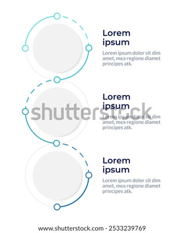 Job application steps infographic design template. Career path. Continuous development. Data visualization 3 options. Process vertical flow chart