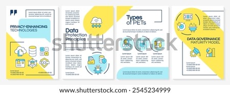 Privacy-enhancing technologies RGB color icons set. Data security, protection and encryption. Isolated vector illustrations. Simple filled line drawings collection. Editable stroke