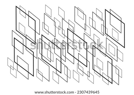Random Parallelogram for background or decorative pattern