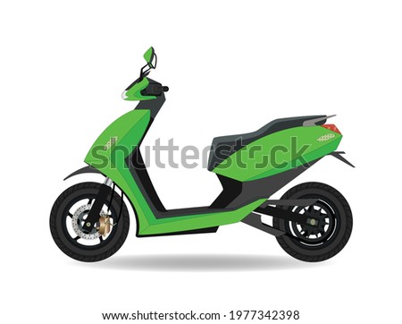 Vector Ilustration of Electric Scooter