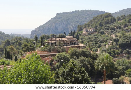The house in mountains. Majorca. Near to village Valdemossa.