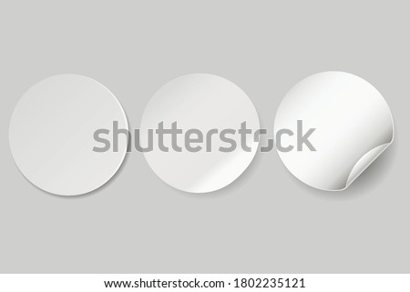 Circle adhesive symbol isolated on white background. Vector illustration. Eps 10