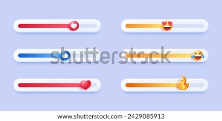 social media poll emoji slider stickers design