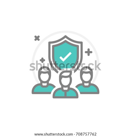 Protection and Security icon.
Contains such Icons as People selection, Test, Recruitment, Job, Lock, Safety, Shield icon and more. Pixel Perfect. Vector Line.