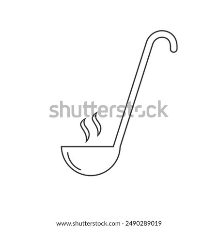 Ladle Icon, Ladle Spoon Vector