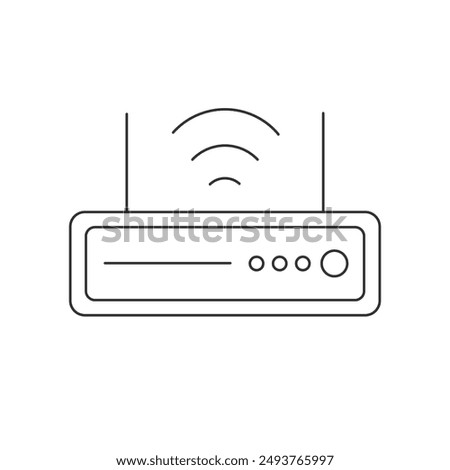 Router Modem Wifi Icon Vector Illustration