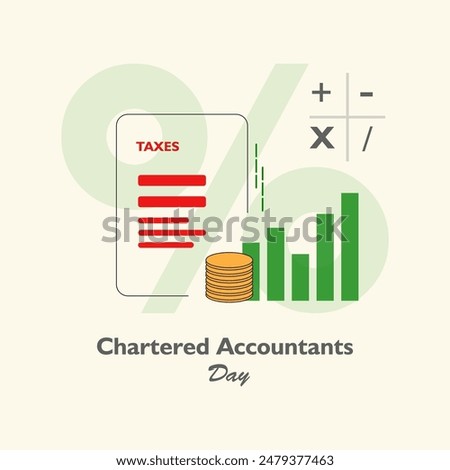 CA Day, Chartered Accountant Day Creative Design. Vector, illustration.