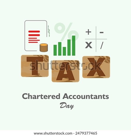 CA Day, Chartered Accountant Day Creative Design. Vector, illustration.